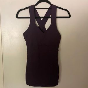 Lululemon workout top - eggplant: NWOT